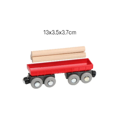 Wooden Track Electric Locomotive Train Magnetic Car Toy for All Brand Wooden Train Track Railway Toys for Kids Educational Toys