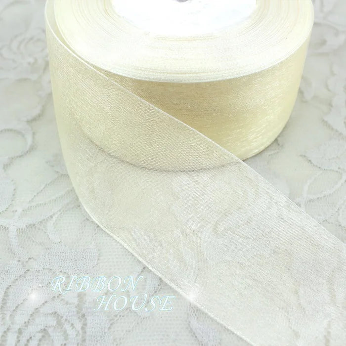 40mm Organza Ribbons Wholesale Gift Wrapping Decoration Christmas Ribbons
