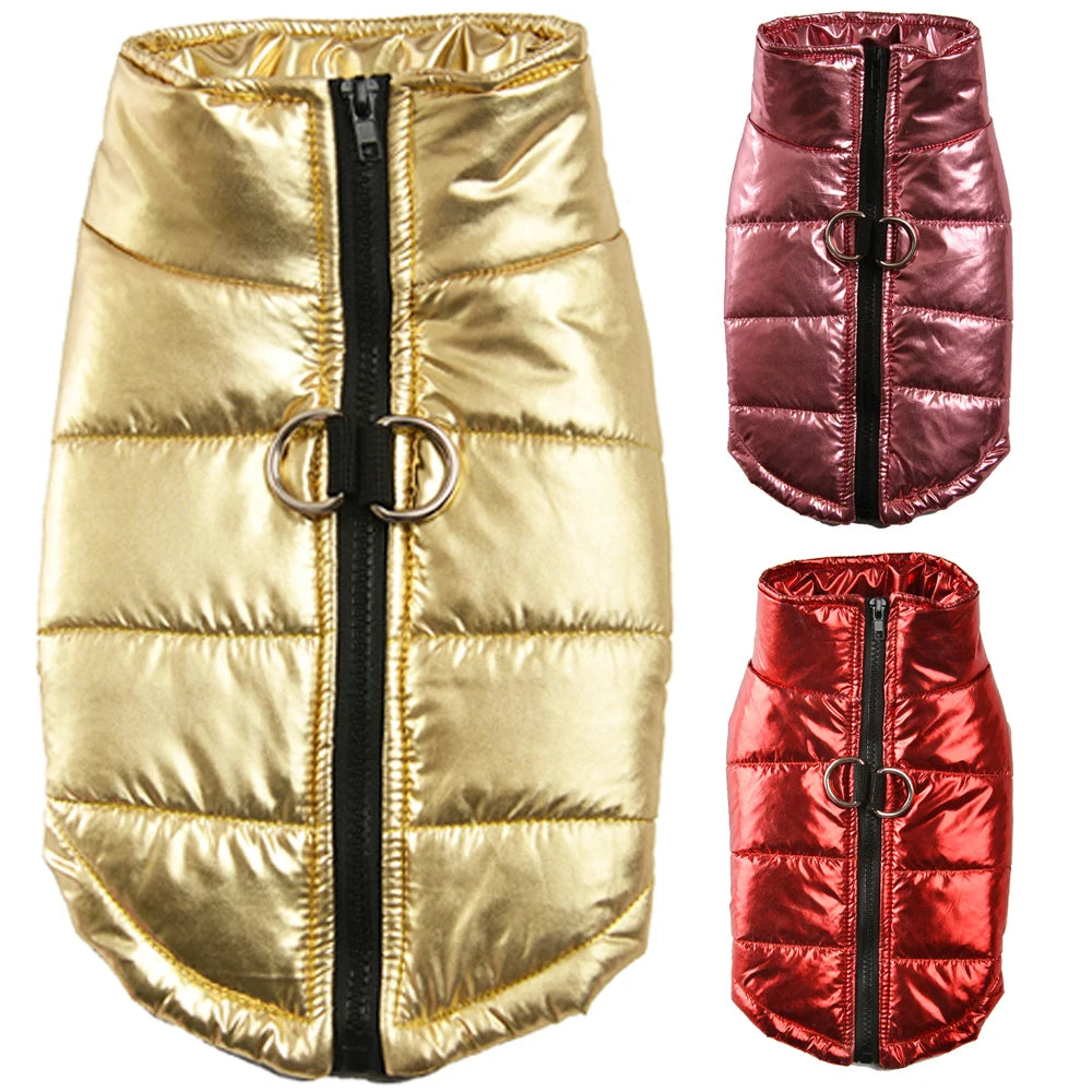 Clothes for Small Dogs Waterproof Big Dog Vest Jacket Autumn Winter Warm Pet Dog Coat Clothing for Dogs Chihuahua French Bulldog