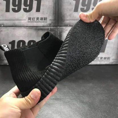 Men's Shoes Spring Autumn Winter Fashion Shoes Plush Boots Men's High Boots Men's Sports Casual Shoes Versatile Board Shoes