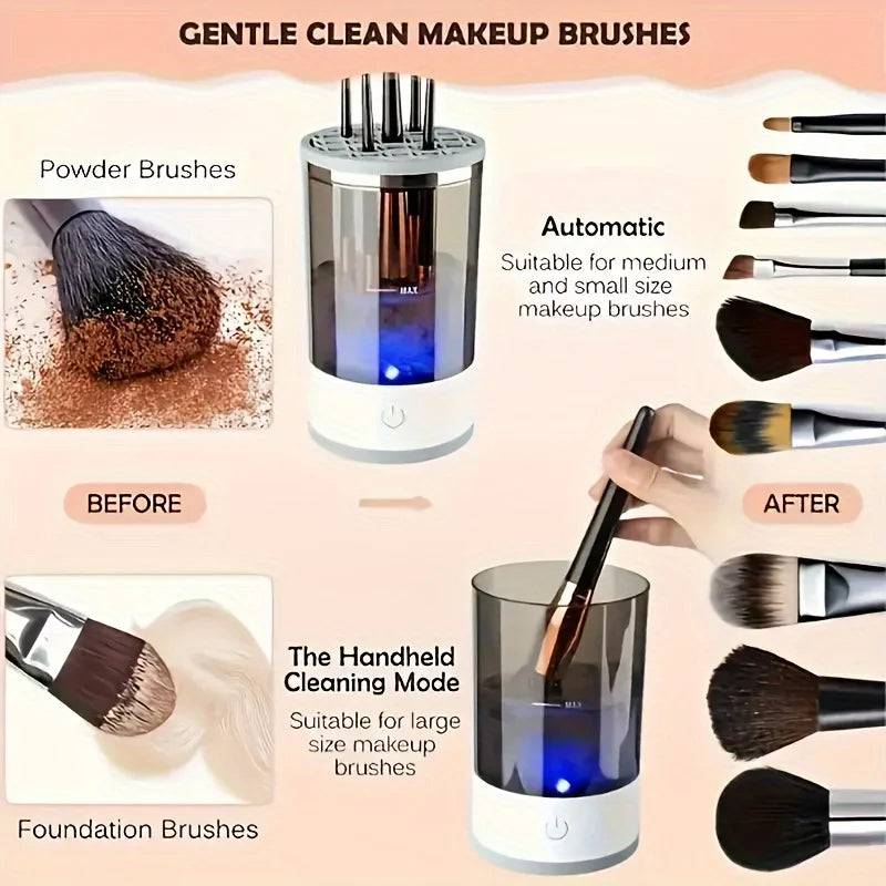 USB Powered Makeup Brush Cleaner,