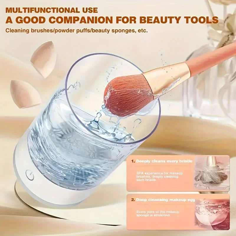 USB Powered Makeup Brush Cleaner,