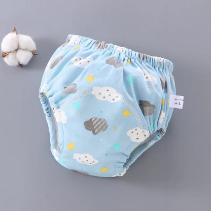 Baby Waterproof Reusable Training Pants 6 Layer Cotton Baby Diaper Infant Shorts Nappies Panties Nappy Changing Underwear Cloth