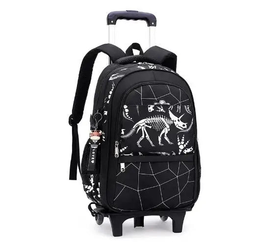 Kids School Rolling Backpack for Boys School Satchel With Wheels Trolley Luggage Bag School Trolley Bags School Wheeled Backpack