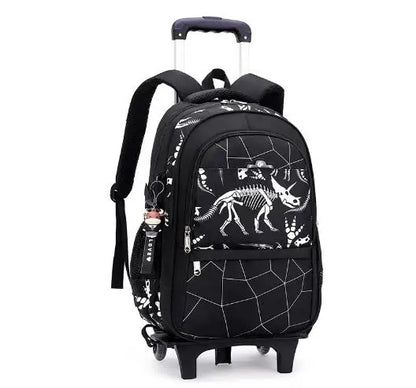 Kids School Rolling Backpack for Boys School Satchel With Wheels Trolley Luggage Bag School Trolley Bags School Wheeled Backpack