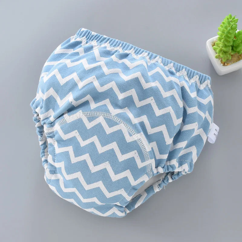 Baby Waterproof Reusable Training Pants 6 Layer Cotton Baby Diaper Infant Shorts Nappies Panties Nappy Changing Underwear Cloth