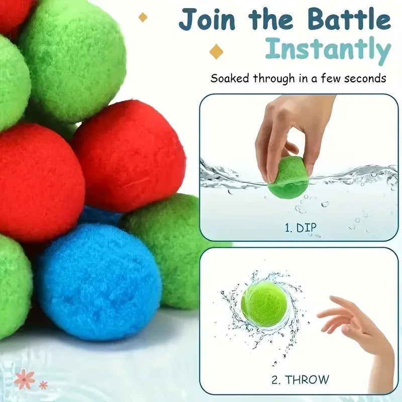 Fun Reusable Water Balls, Reusable Water Balloons for Outdoor Toys and Games, Water Toys, Summer Toy Balls for Pool and Backyard