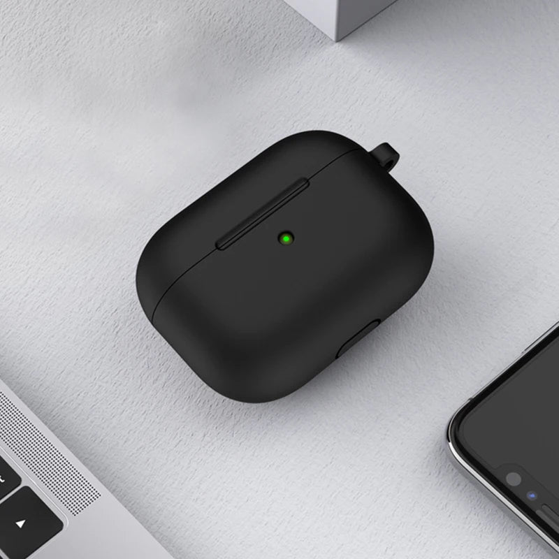 3rd Gen Earphone Case for AirPods 3 Apple Earphone Protective Case With Hook Hole Silicone Airpods Case Cover Earbuds Ear Pads
