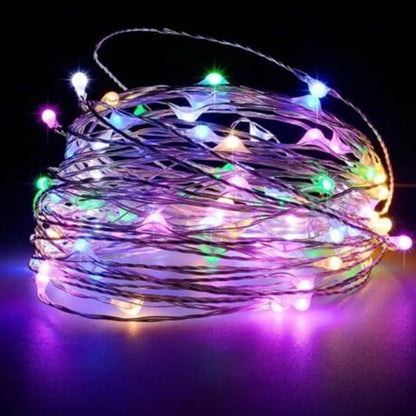 Battery Powered Copper Wire LED String Lights for Holiday Decoration