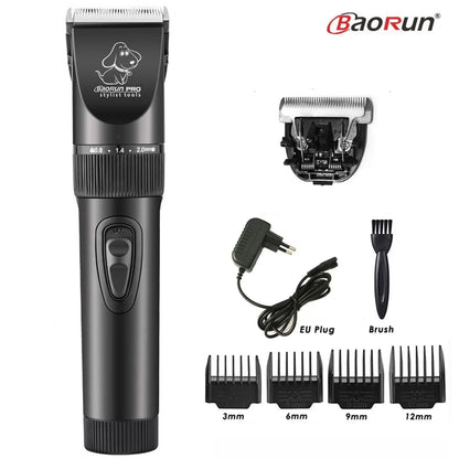 BaoRun P6 Professional Dog Hair Trimmer Rechargeable Pet Cat Grooming Clipper Shaver Low-Noise Electric Cutters Haircut Machine