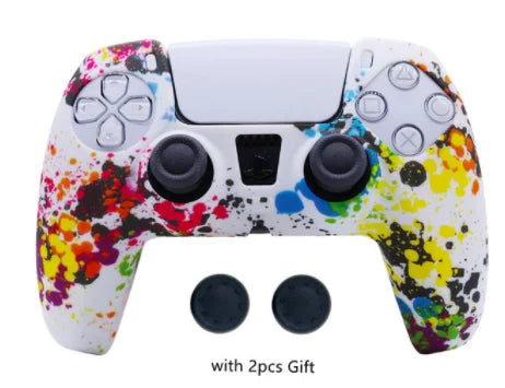 Soft Silicone Rubber Case for PS5 Controller Protection Case Thumb Grips Caps Cover for PlayStation 5 PS5 Gamepad Accessories