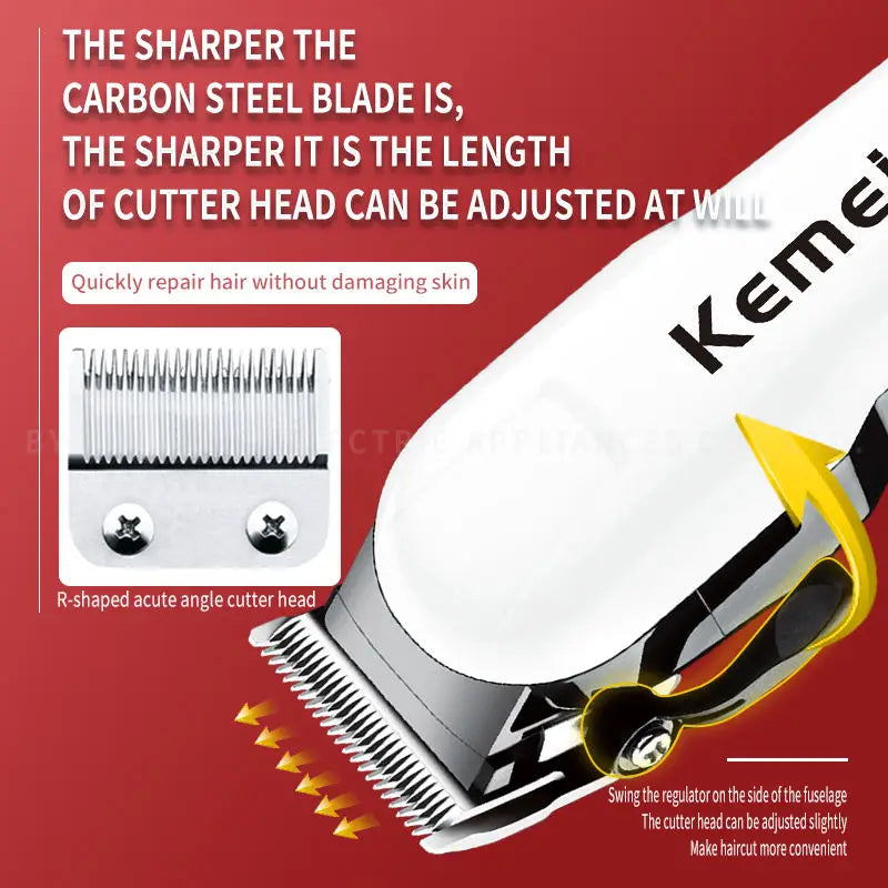 Kemei Professional Hair Clipper Cordless