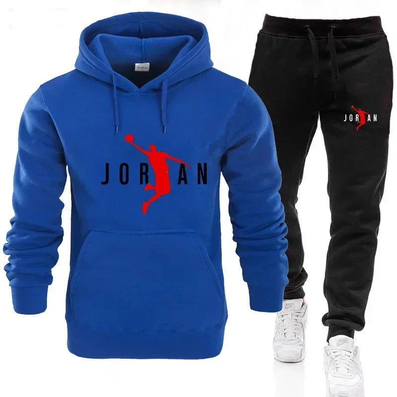 2025 Fall Winter Men's Tracksuit Hoodie Pants 2Pcs Sets Suit Leisure Sweatshirts Sweatpants Fashion Trends Brand Clothing S-3xl