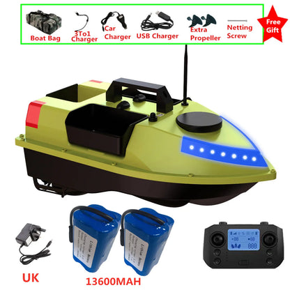 99 GPS Fishing Location RC Fishing Boat 2.4G 600M 3 Hopper Smart Speed Cruise Remote Control GPS Navigation Boat RC Nesting Boat