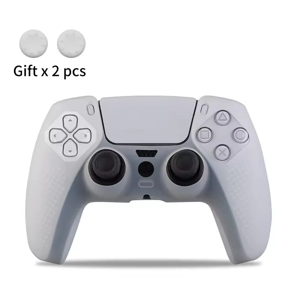 Protective Cover Silicone for Playstation 5 for PS5 Accessories Controller Rubber Case for PS5 Slim Joysticks Thumb Grips Caps