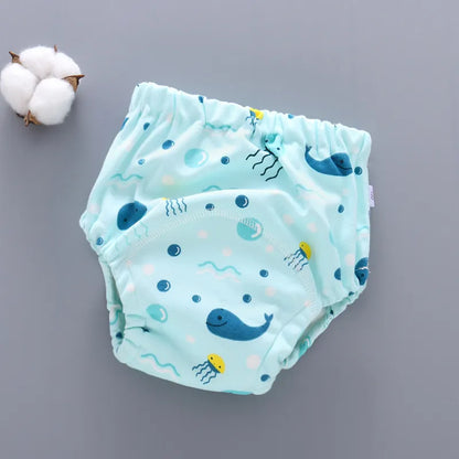 Baby Waterproof Reusable Training Pants 6 Layer Cotton Baby Diaper Infant Shorts Nappies Panties Nappy Changing Underwear Cloth