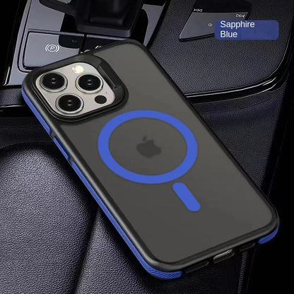 Magnetic Luxury Matte Translucent Shockproof Case for iPhone 17 16 15 11 13 12 14 Pro Max Plus for Magsafe Wireless Charge Cover