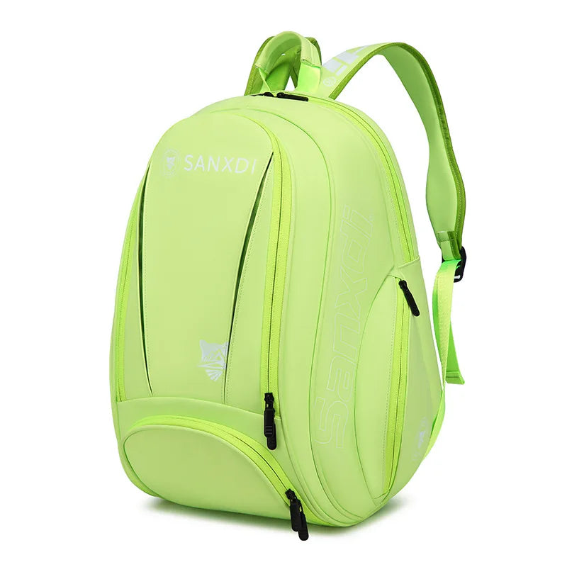 SANXDI Tennis Bag Unisex Large Capacity Squash Badminton Tennis Racquet Backpack Portable Paddles Pickleball Tennis Shoulder Bag