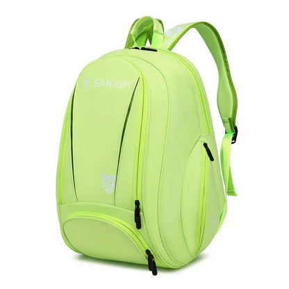 SANXDI Tennis Bag Unisex Large Capacity Squash Badminton Tennis Racquet Backpack Portable Paddles Pickleball Tennis Shoulder Bag