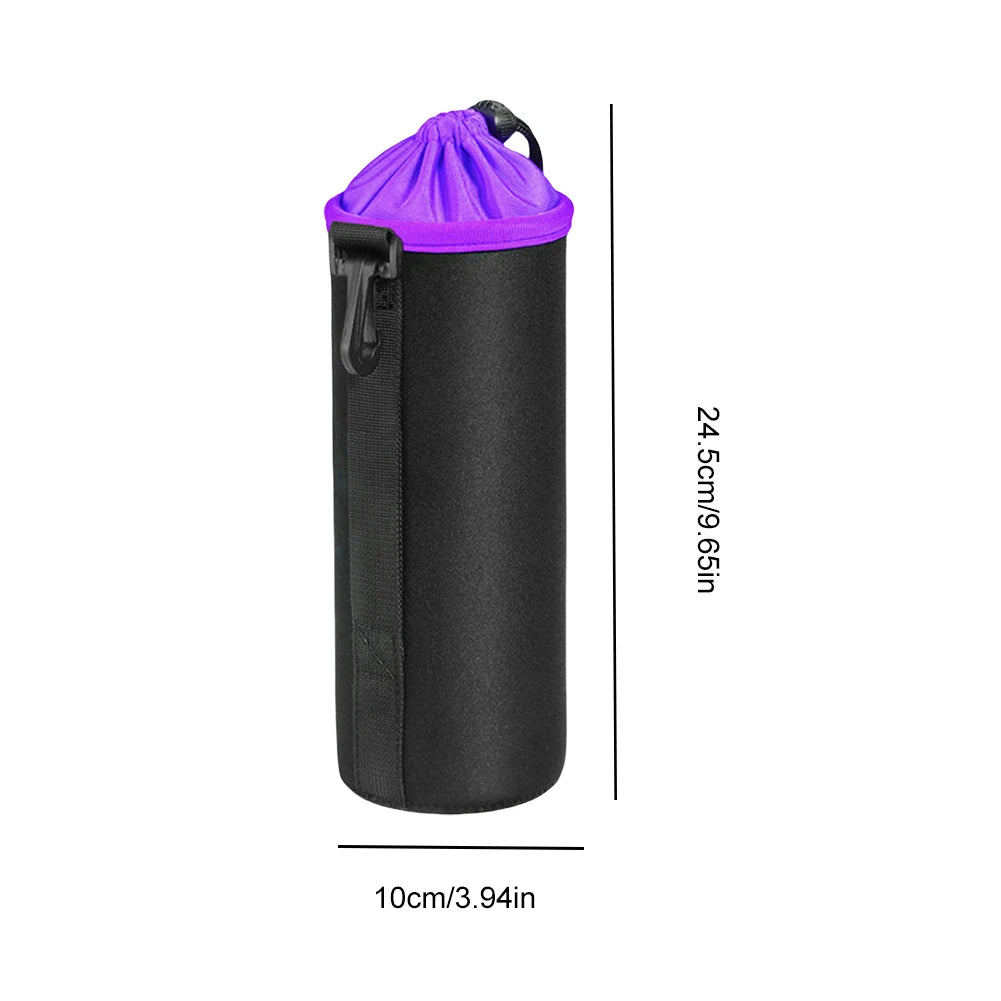 Camera Lens Pouch Bag Neoprene Waterproof Soft Video Camera Lens Pouch Bag Case for Canon Sony for Most Digital SLR Camera