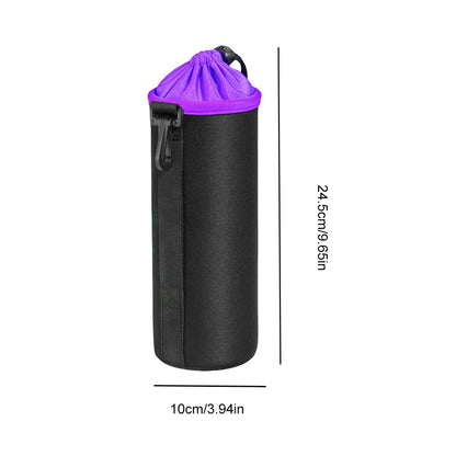 Camera Lens Pouch Bag Neoprene Waterproof Soft Video Camera Lens Pouch Bag Case for Canon Sony for Most Digital SLR Camera