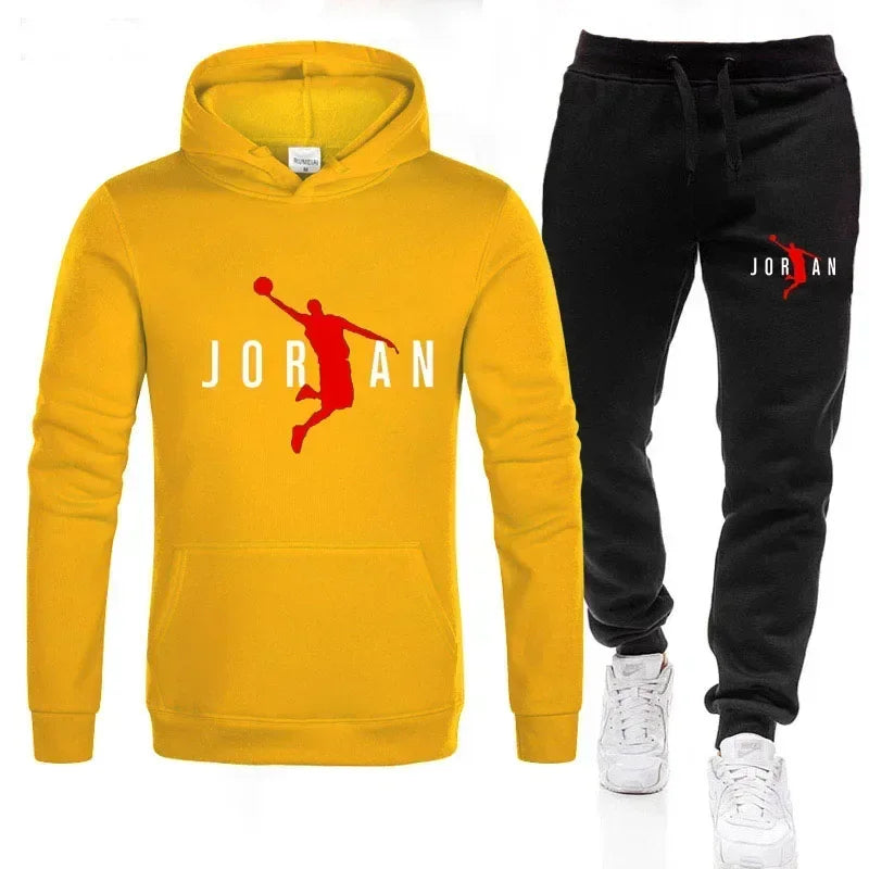 2025 Fall Winter Men's Tracksuit Hoodie Pants 2Pcs Sets Suit Leisure Sweatshirts Sweatpants Fashion Trends Brand Clothing S-3xl