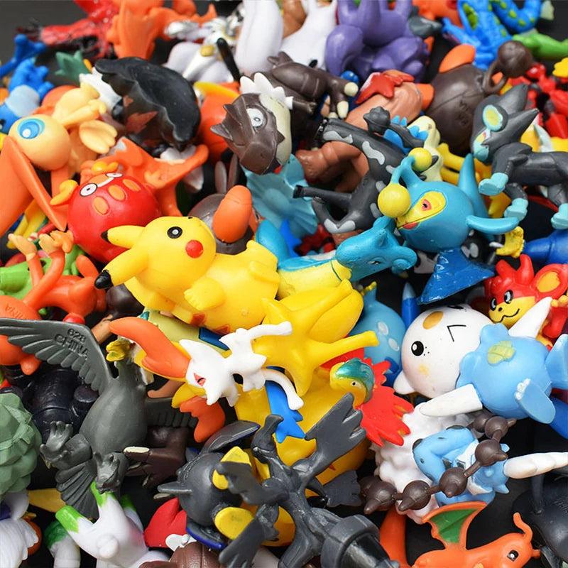 144 Style Pokemon Figure Toys Anime Pikachu Action Figure Model Ornamental Decoration Collect Toys for Children's Christmas Gift
