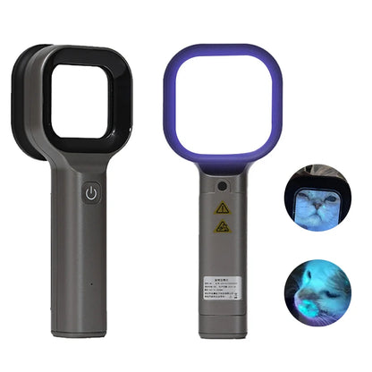 Woods Light Skin Examination for Cat Dog Ringworm Handheld UV Wood's Lamp Skin Fungus Detector Vitiligo Pityriasis Versicolor