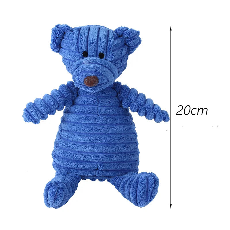 Corduroy Squeaky Dog Chew Toys for Small Medium Dogs Bite Resistant Puppy Toy Squeaker Dog Toys Pets Products Mascotas Supplies