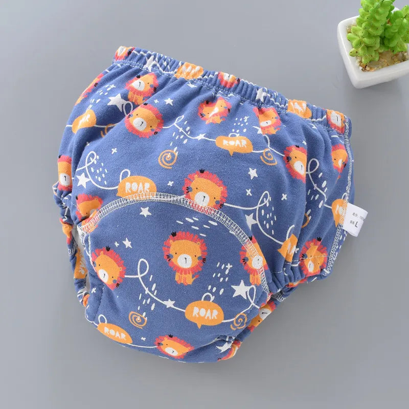 Baby Waterproof Reusable Training Pants 6 Layer Cotton Baby Diaper Infant Shorts Nappies Panties Nappy Changing Underwear Cloth