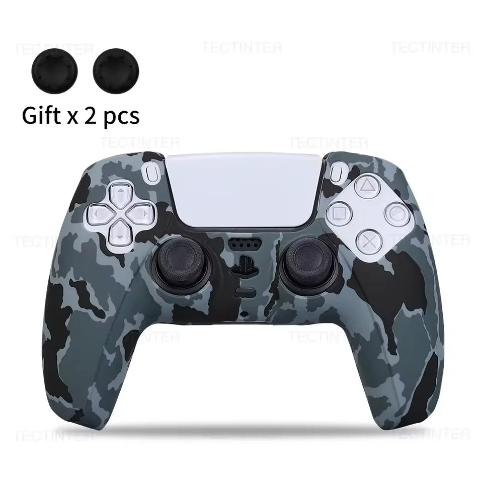 Protective Cover Silicone for Playstation 5 for PS5 Accessories Controller Rubber Case for PS5 Slim Joysticks Thumb Grips Caps