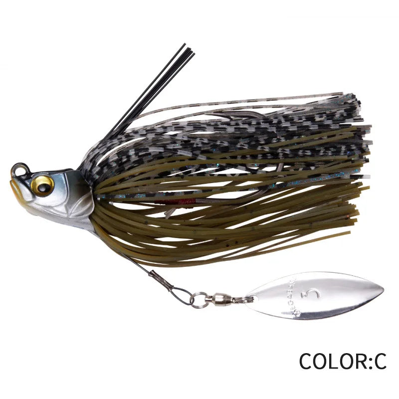 13.5G Spinner Bait Bass Jig Chatter Bait Fishing Lure Chatterbait Fishing Kit Wobblers for Bass Fishing Tackle Fishing Spoon