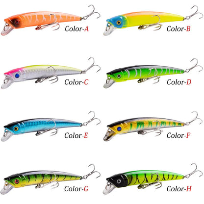 8pcs Wobblers Fishing Lures 9cm 7.5g Minnow Crankbait Pesca Bass Artificial Bait Pike Carp Fishing Lure Set Kit Swimbait