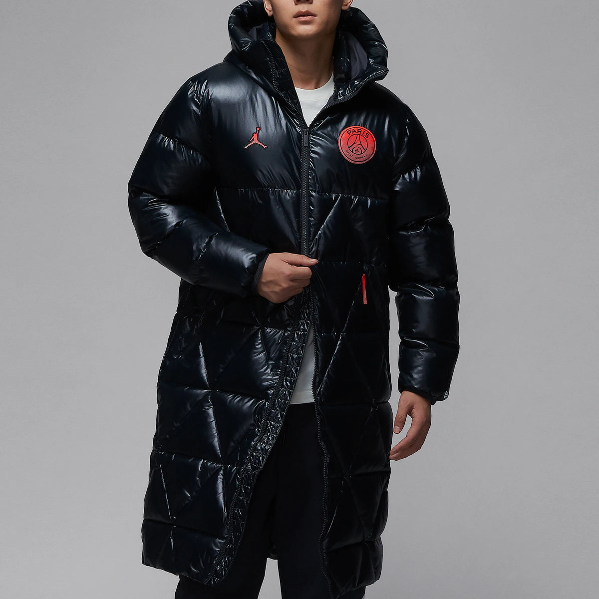 Nike Paris Series Men's Long Cotton Hooded Jacket