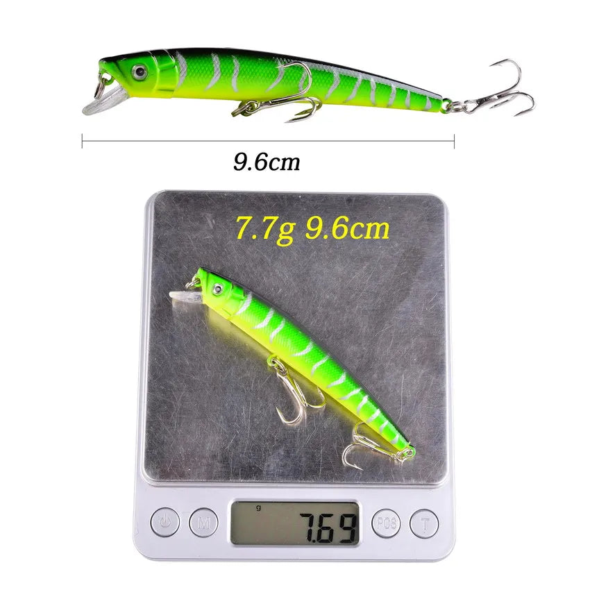8pcs Wobblers Fishing Lures 9cm 7.5g Minnow Crankbait Pesca Bass Artificial Bait Pike Carp Fishing Lure Set Kit Swimbait