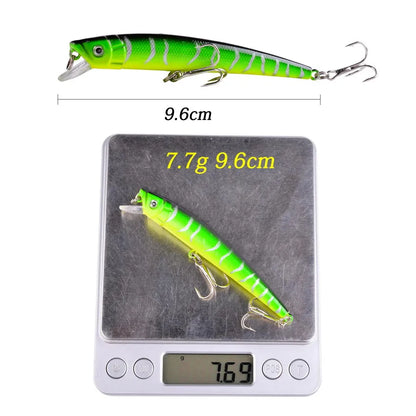 8pcs Wobblers Fishing Lures 9cm 7.5g Minnow Crankbait Pesca Bass Artificial Bait Pike Carp Fishing Lure Set Kit Swimbait