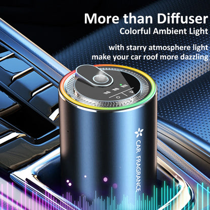 Car Aroma Diffuser With LED Starry Ambient Light 50ml Cologne Perfume Car Air Freshener Flavoring for Cars Fragrance Diffusers
