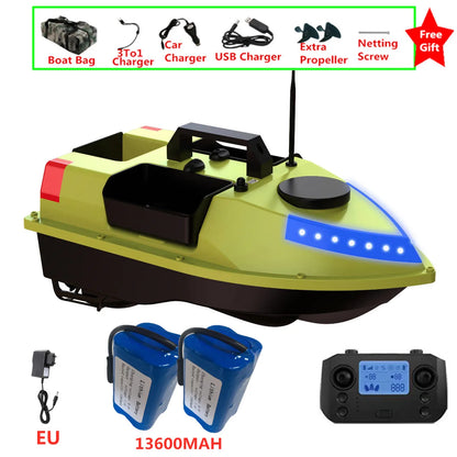 99 GPS Fishing Location RC Fishing Boat 2.4G 600M 3 Hopper Smart Speed Cruise Remote Control GPS Navigation Boat RC Nesting Boat