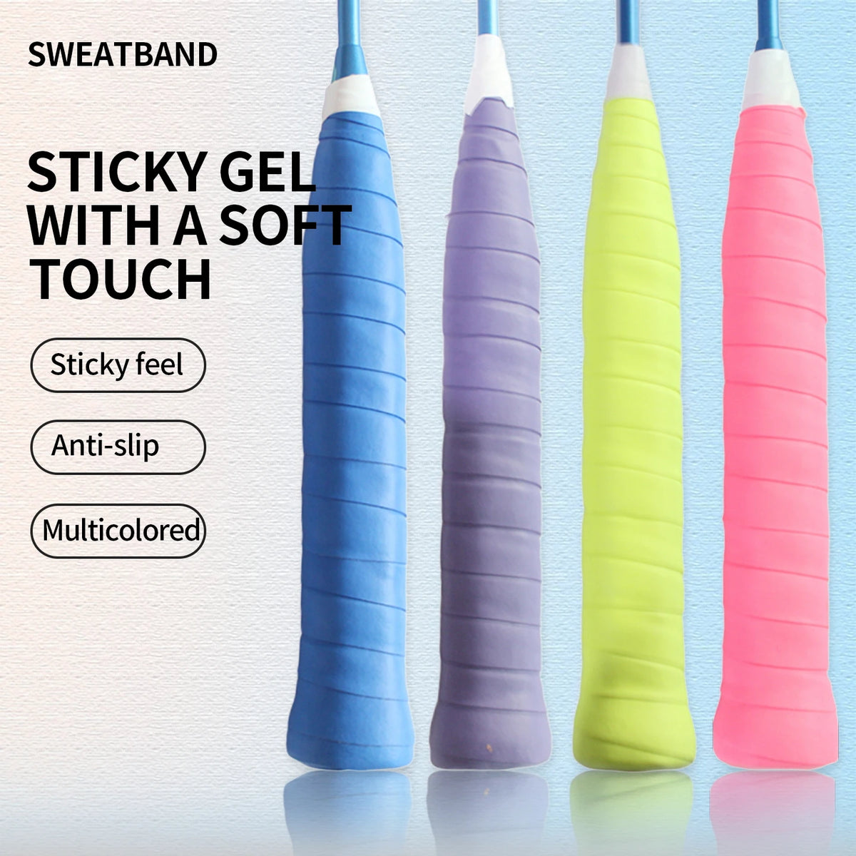 WILSON Sticky Overgrip for Beach Tennis Racket Padle Pickleball Tennis Badminton Racket PRO Series 5 Pcs