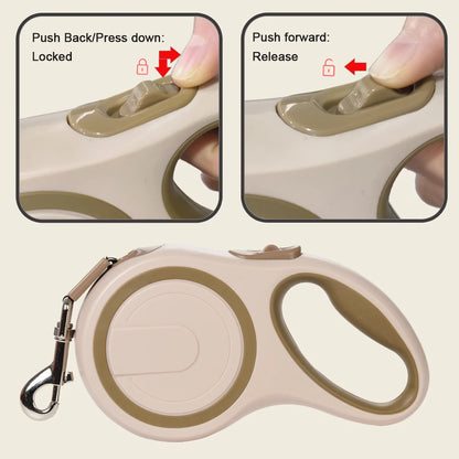 Long Strong Pet Leash for Large Dogs Durable Nylon Retractable Big Dog Walking Leash Leads Automatic Extending Dog Leash Rope