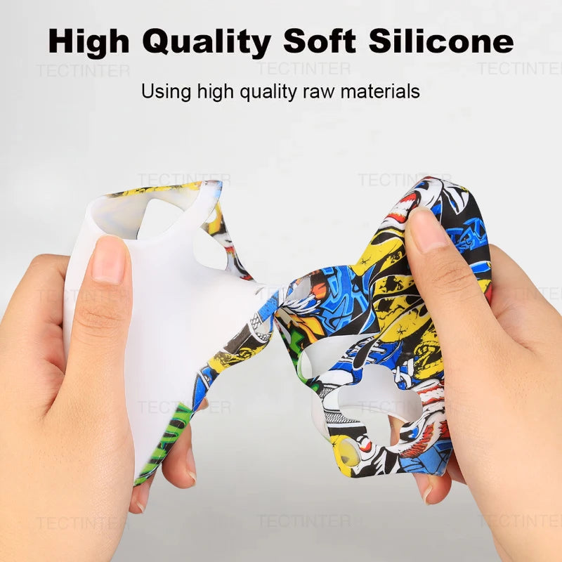 Soft Silicone Rubber Case for PS5 Controller Protection Case Thumb Grips Caps Cover for PlayStation 5 PS5 Gamepad Accessories