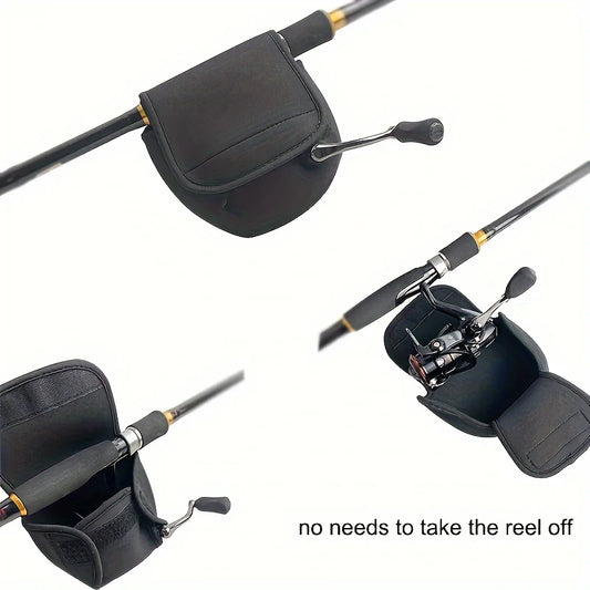 1pc/2pcs Spinning Fishing Reel Bag Neoprene Reel Protective Case Cover Outdoor Fishing Bag