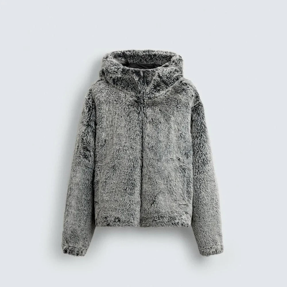 Winter New Men's Faux Fur Long-Sleeved Jacket American Retro Fashion Trendy High Street Loose Casual Niche Men's Top 2025