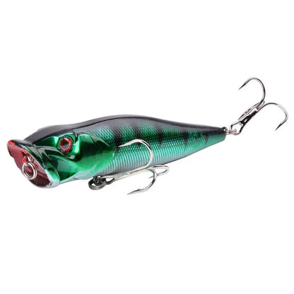 Aorace 1pcs Big Popper Fishing Lure Artificial Fishing Bait Crankbait Wobbler High Carbon Steel Hook Fishing Lures