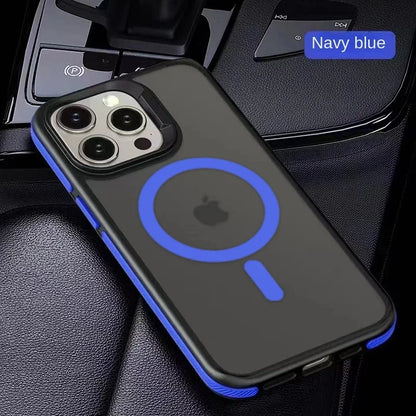 Magnetic Luxury Matte Translucent Shockproof Case for iPhone 17 16 15 11 13 12 14 Pro Max Plus for Magsafe Wireless Charge Cover