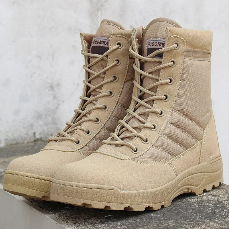 2026 New Tactical Boots Men Boots Special Force Desert Combat Male Boots Outdoor Hiking Boots Ankle Shoes Men Tactical Boots