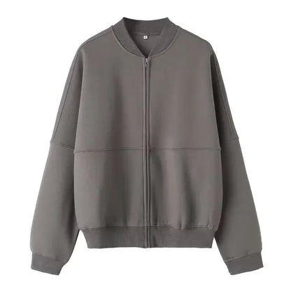 2024 Autumn Women's Thick Hoodie Coat + Drawstring High Waist Loose Casual Pants Set Lined Fleece Woman's Clothing Street