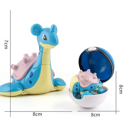 Pokemon Figures Toys Pocket Monsters Ball Model Pikachu Gengar Pokeball Dragonite Snorlax Pokeball Action Figures Toy