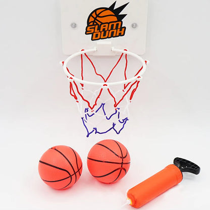 Suction Cup Basketball Hoop With 2 Balls Indoor Basketball Hoop Practice Basketball Hoop for Home Living Room