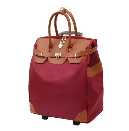 Women Travel Luggage Rolling Bags Women Carry on Hand Luggage Travel Trolley Bag Rolling Luggage Bags for Travel Bag on Wheels